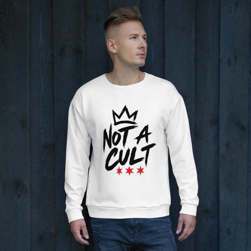 Not A Cult Logo Unisex Sweatshirt product mockup